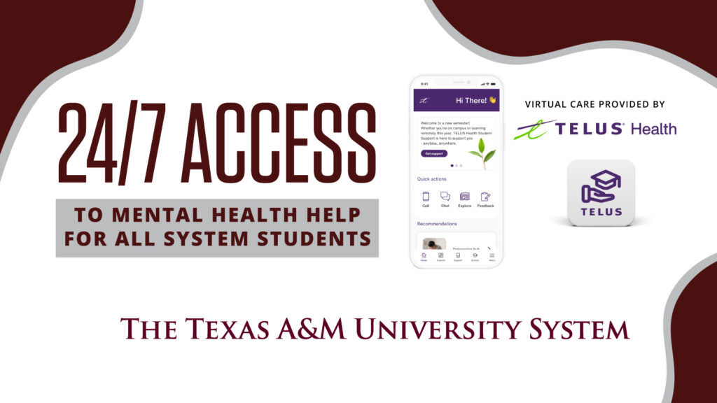 24/7 Access to mental health sign