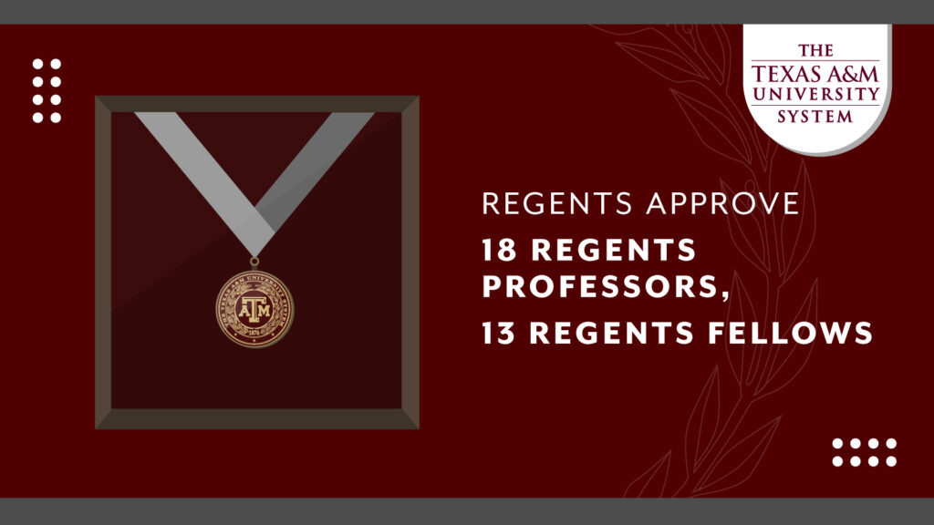 A Texas A&M University system medal close up photo