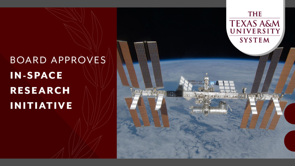 Space station floating above planet Earth