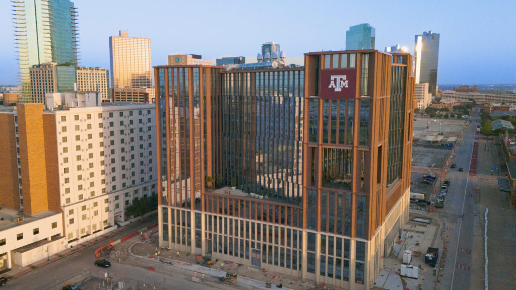 Aerial view of Texas A&M - Fort Worth